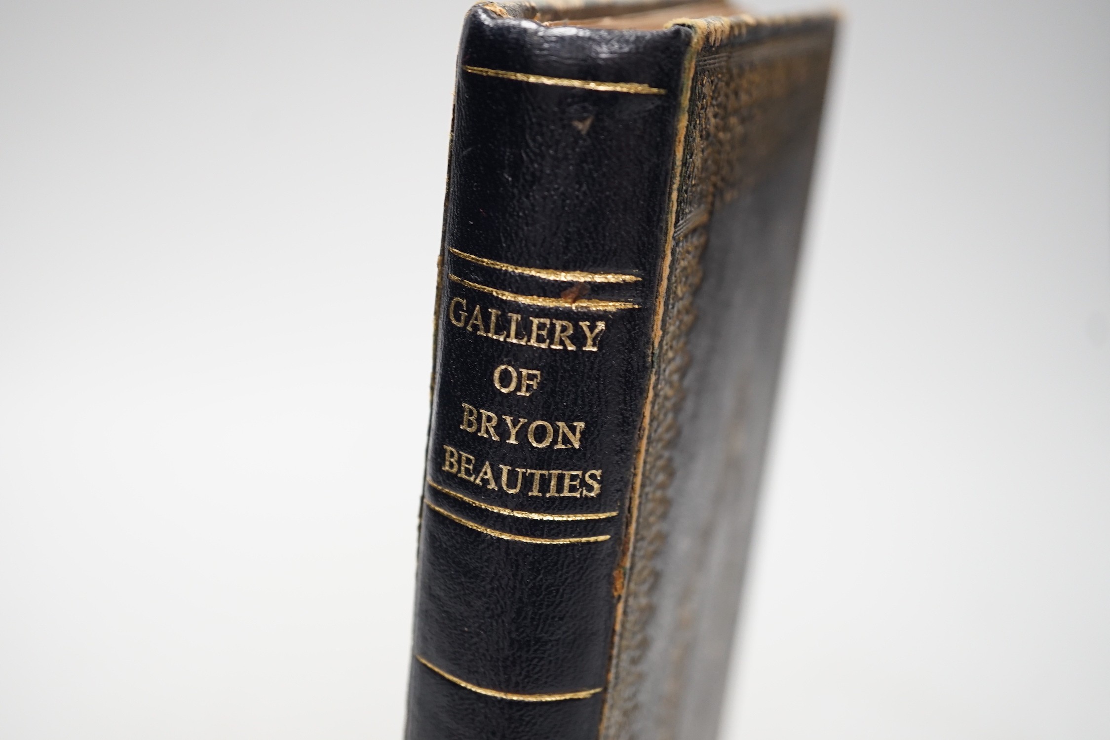 A volume of Gallery of Byron Beauties; Portraits of The Principal Female Characters in Lord Byron’s Poems, Tilt and Bogue, Fleet Street, London, hardback